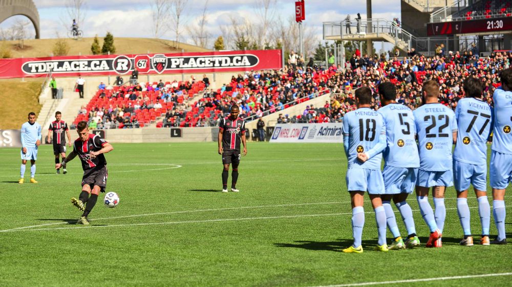 Matt Haworth Takes a Free Kick