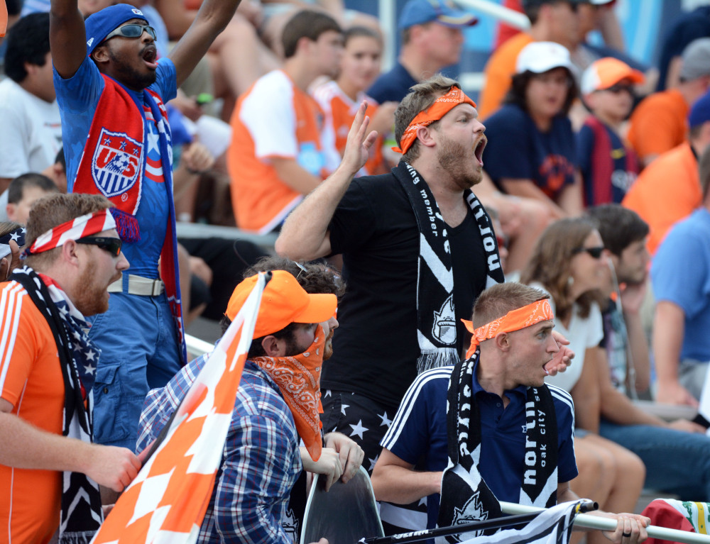 Carolina Railhawks supporters on July 4th, 2015 (Photo: Carolina Railhawks)