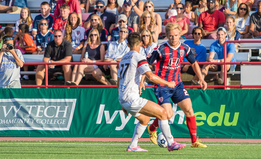 Indy's Zach Steinberger did well in his first game for the Eleven. (Photo: Trevor Ruszkowski/Indy Eleven)