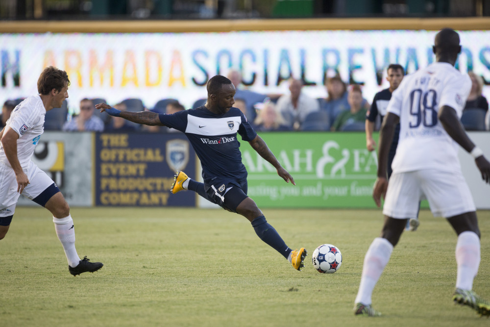 Jemal Johnson winds up to shoot. (Photo: Jacksonville Armada FC)