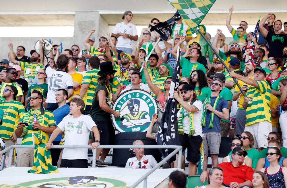 Ralph's Mob have recruited Slash to play their drum. (Photo by Matt May/Tampa Bay Rowdies)