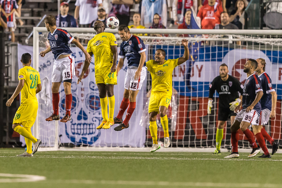 Aug 19, 2015; Indianapolis, IN USA; NASL: Tampa Bay Rowdies at Indy Eleven - During the game at IUPUI's Michael A. Carroll Stadium. (Photo: Matt Schlotzhauer/Indy Eleven)